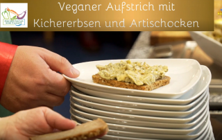 fertiger veganer Aufstrich mit Kichererbsen und Artischocken