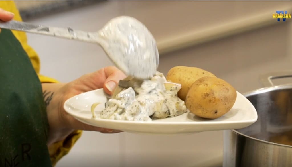 frisch auf den Teller bereit zum Essen