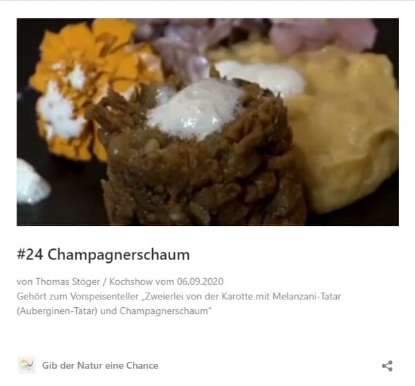 Rezept Champagnerschaum
