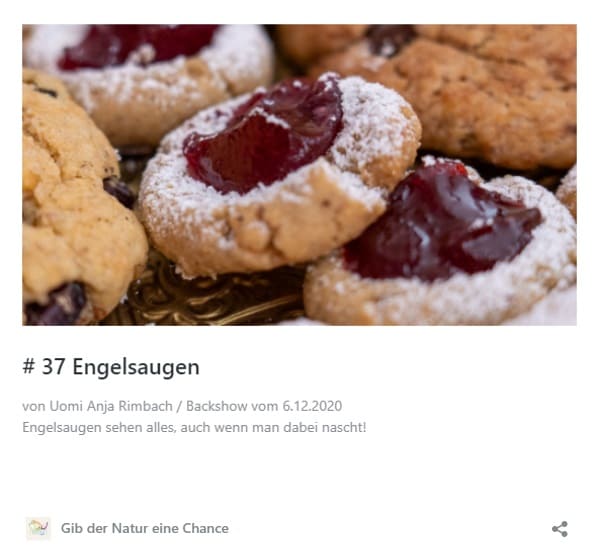 Rezept Engelsaugen, Engel sehen alles