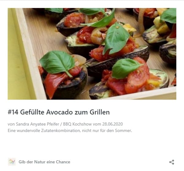 Rezept Gefüllte Avocado zum Grillen