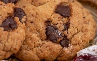 vegane Orangen Schoko Kekse