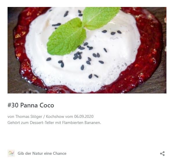 Rezept Panna Coco