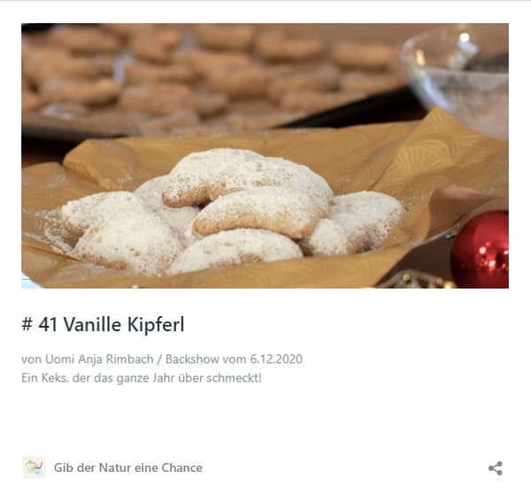 Rezept Vanille Kipferl