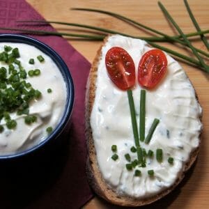veganer Frischkäse mit Kräutern