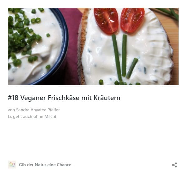Rezept Veganer Frischkäse mit Kräutern
