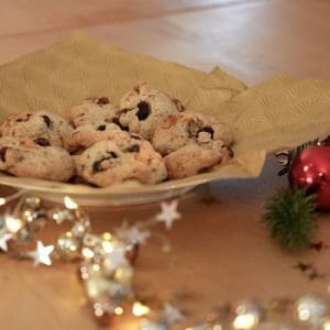 vegane Walnuss-Cranberry Kekse
