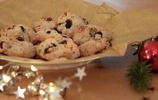 vegane Walnuss-Cranberry Kekse