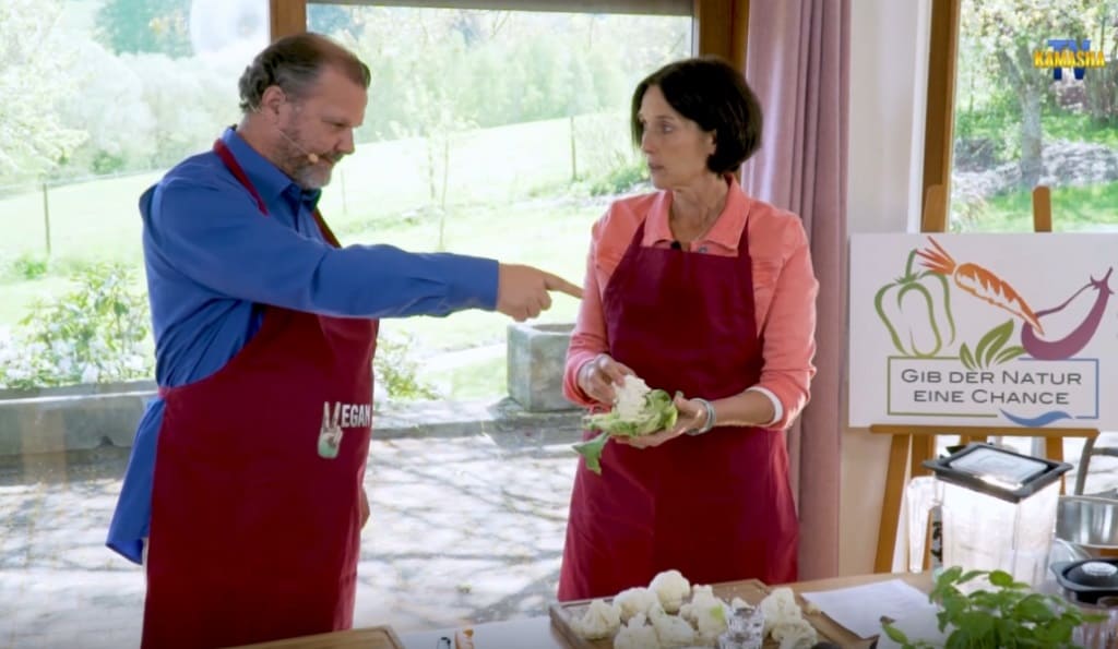 Blumenkohl auch die Blätter nehmen