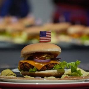 veganer Cheesburger