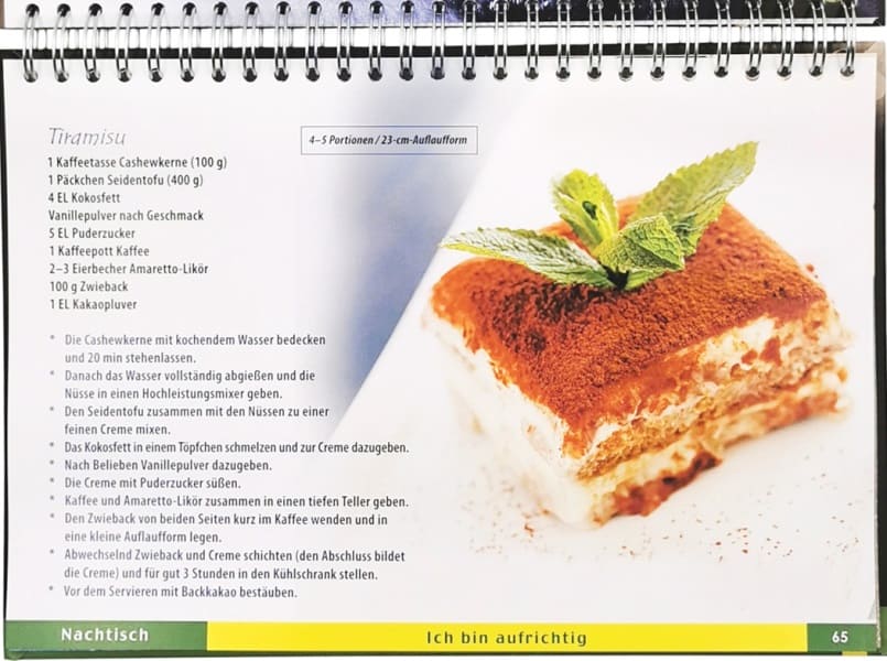 Rezept veganes Tiramisu ISBN 9783948823009