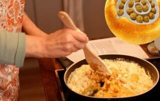 Rezept für Jetzt Besan Laddus, süße Kugeln aus Kichererbsenmehl