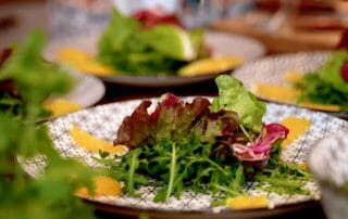 Rezept Salatrose mit Orangenfilets und Teevinaigrette