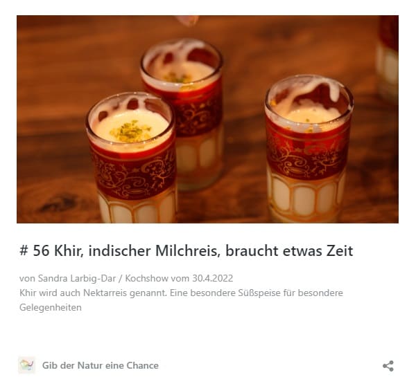 #56 Khir Indischer Milchreis