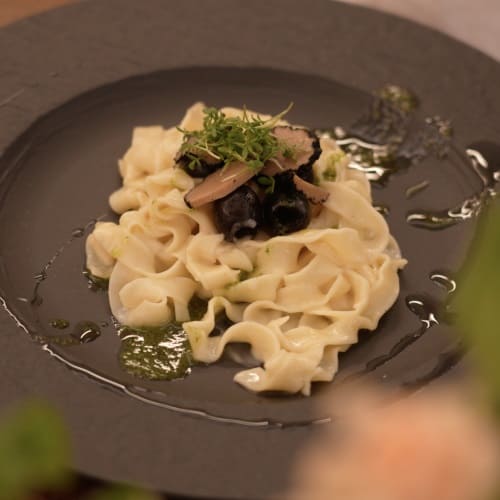 Rezept #61 Tagliatelle mit Trüffel-Sahne-Sauce