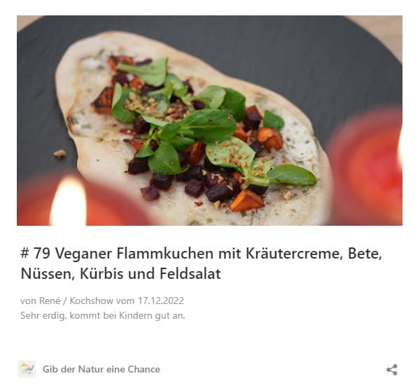 # 79 Veganer Flammkuchen