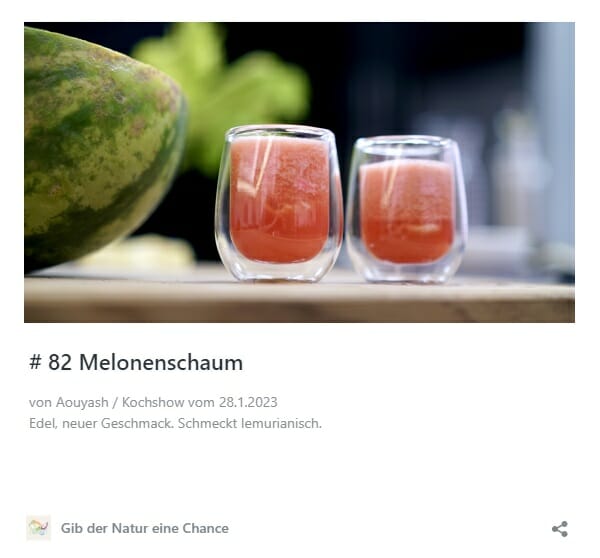 # 82 Melonenschaum