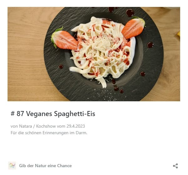# 87 veganes Spaghetti-Eis