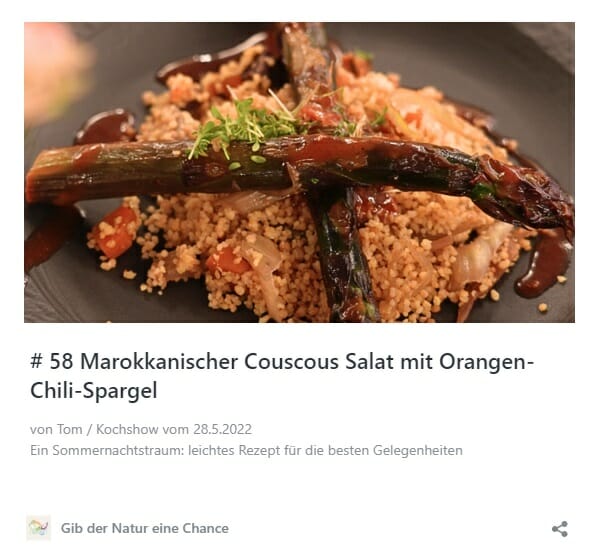 #58 Marokkanischer Couscous mit Spargel
